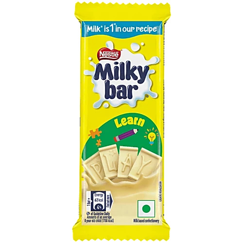 Nestle Milkybar Creamy White Chocolate Tablet Bar, 12.5 g